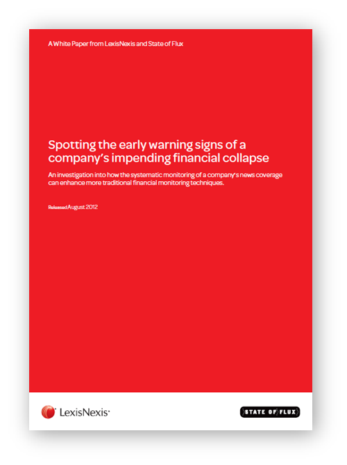 Spotting the early warning signs of a company’s impending financial collapse